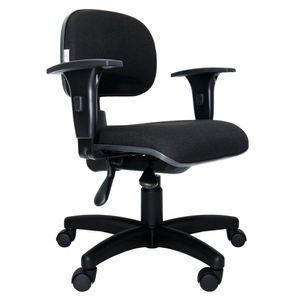 Cadeira secretária ergonômica Prolabore BITS com ajuste lombar. Tecido.
