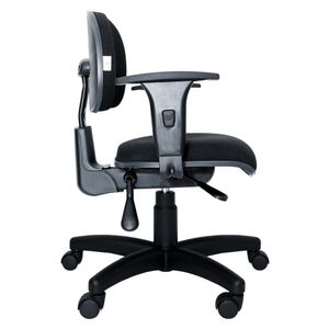 Cadeira secretária ergonômica Prolabore BITS com ajuste lombar. Tecido.