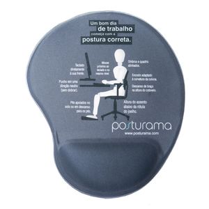 Mouse pad Posturama DICAS DE POSTURA Com Apoio. Espuma ortopédica. Ergonômico.