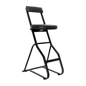 Banco ergonômico semisentado Prolabore. Linha FIT. Com apóia pés. Assento estofado. Revestimento Sintético.