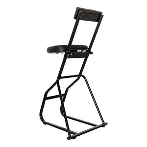 Banco ergonômico semisentado Prolabore. Linha FIT. Com apóia pés. Assento estofado. Revestimento Sintético.