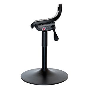Banco ergonômico semisentado Prolabore. Linha LABORE. Base disco. Poliuretano.