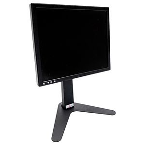 Suporte para monitor PROLABORE. Monitores de 10" a 24". Modelo Pedestal Fixação VESA. Ajuste de altura. Ergonômico. Aço. Preto.