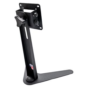 Suporte para monitor PROLABORE. Monitores de 10" a 24". Modelo Pedestal Fixação VESA. Ajuste de altura. Ergonômico. Aço. Preto.