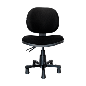 Cadeira para costureira ergonômica PROLABORE. COSTURARE PRO. Ajuste Lombar (ângulo). NR17. Com Sapatas. Tecido