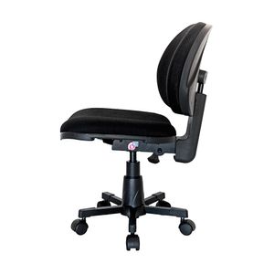 Cadeira para costureira ergonômica PROLABORE. COSTURARE PRO. Ajuste Lombar (ângulo). NR17. Com RODÍZIOS. Tecido