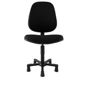 Cadeira costureira ergonômica PROLABORE. COSTURARE TOP. Base Reduzida. Ajuste V/H. NR17. Sapatas. Tecido.