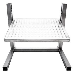 Apoio de pés ergonômico 16 alturas Prolabore  em Aço Inox