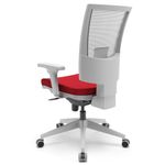 cadeira-ergonomica-flash-tela-cinza-assento-tecido-vermelho-base-piramidal-cinza-mecanismo-slider-costas