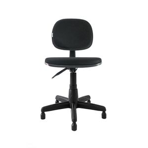 Cadeira para costura giratória PROLABORE. COSTURARE START. Encosto Fixo. Base Convencional com Sapatas. Tecido.