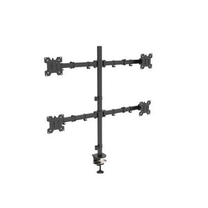 Suporte para Monitor Articulado para 4 Monitores-Telas Ergo. Econômico. Ergonômico. De mesa. Ajustável. Preto.